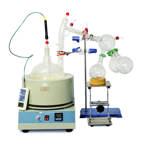 

zzkd 2l short-range distillation with intelligent magnetic stirring intelligent temperature control electric heating set