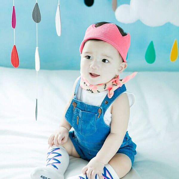 Vogue Yenidoğan Bebek Bebek Erkek Kız Prenses Kafa Çocuk Tığ Örme Kraliçe Kral Taç Tiara Şapkalar Saç Aksesuarları