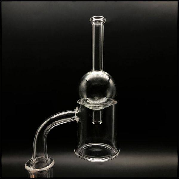 Quarz 30mm OD Flat Top Banger Nagel Mit Blasenkappen 3mm Wand 10mm 14mm 18mm Weiblich Männlich Evan Shore Bangers Für Glas Bong