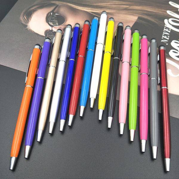 

10pcs rainbow color universal capacitive styli stylus pen for touch u377