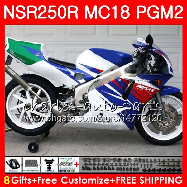 Karosserien perlblau für HONDA NSR250R MC16 MC18 PGM2 NS250 88 89 78HM.83 NSR 250 R NSR250 R RR NSR250RR NSR 250R 88 89 1988 1989 Verkleidungsset