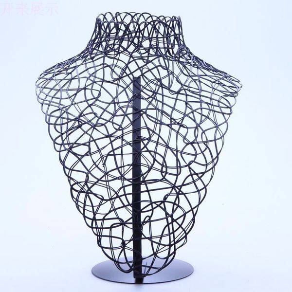 

2016 fashionable metal mannequin torso necklace holder jewelry stand value, Khaki