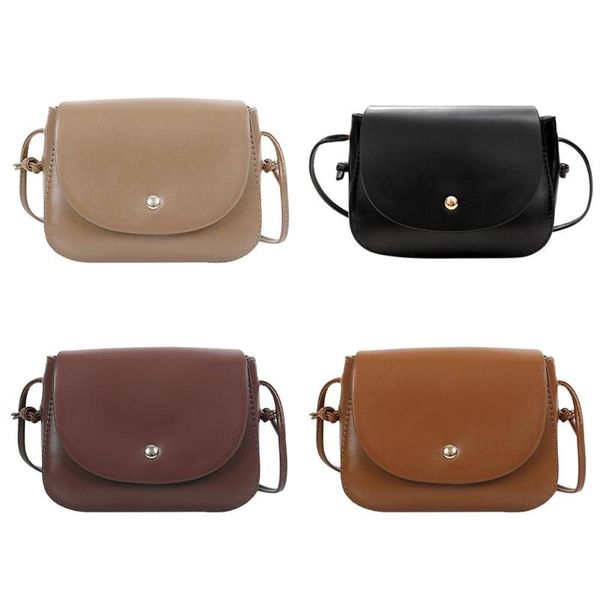 

ladies mini messenger bag handbags girls pu leather shoulder bags simple solid women flap bag bolsa feminina