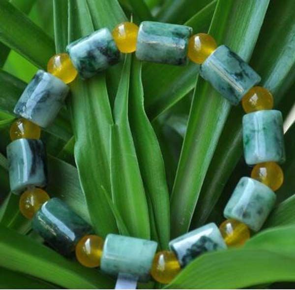 

certified 100% natural a jade jadeite bracelet, Golden;silver