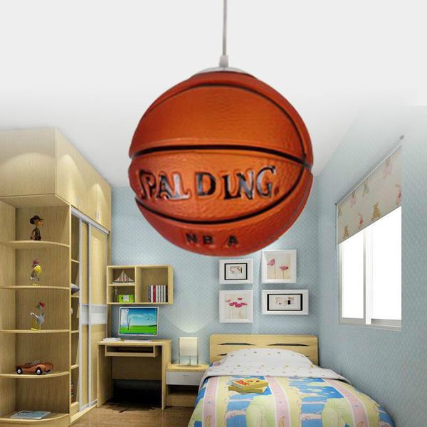 E27 Single Head Glass Basketball Light Football Pendant Lamp