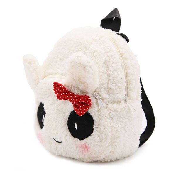 

cute baby school bag panda with bowknot cartoon mini plush backpack for kindergarten boys girls schoolbag candy bag toys gift