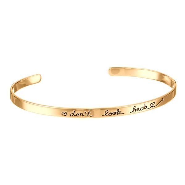 

fashion women bracelet & bangle cuff bangle jewelry letter bracelet bangles female gift charm bracelets 2018 casual gift, Golden;silver