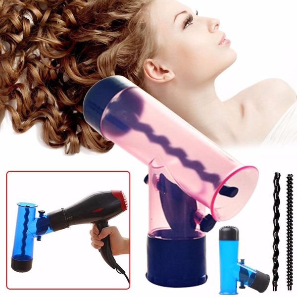 

msmask magic air curler hair dryer roller easy wind cap supplies high quality, Brown