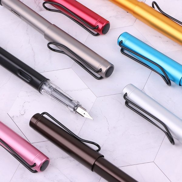 

fountain pen aluminum alloy fountain pen student gift nib 0.38mm durable calligraphy