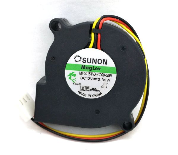 Nuovo originale SUNON MF50151VX-C000-G99 50 * 15MM DC12V 2.35W 3 linee ventola di raffreddamento per computer