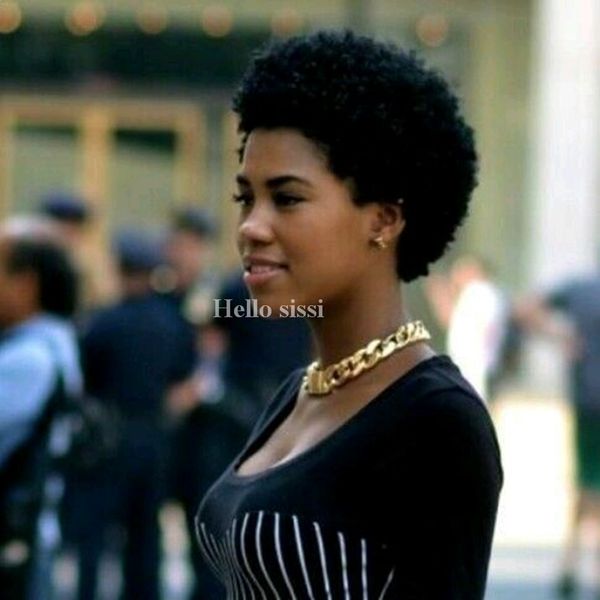 Malaysian Lace Brazilian Human Hair Short Wigs Rihanna Pixie Cut