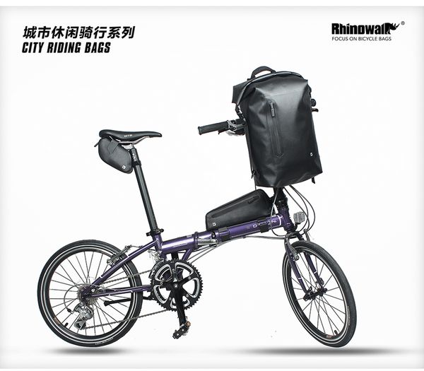

rhinowalk new product patent bicycle bag 20l large capacity multi-function waterproof bike front bag cycling backpack shelf