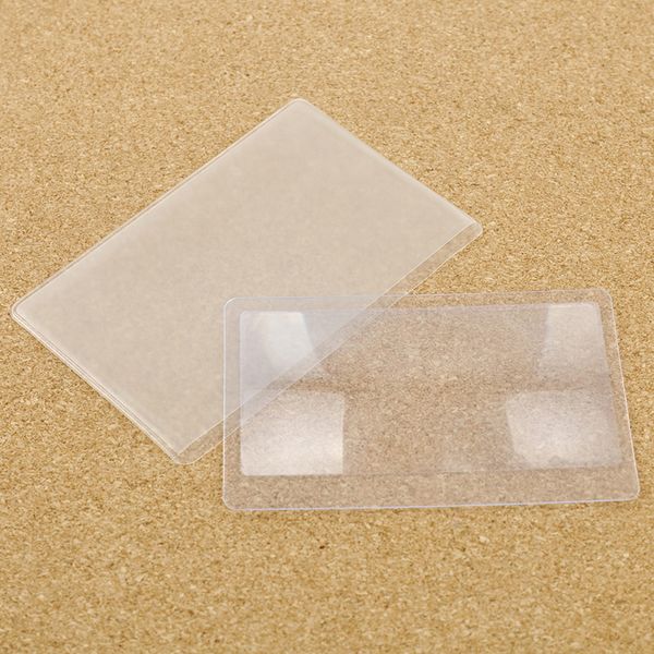 

10 pcs/set transparent credit card size 3 x magnifier magnification magnifying fresnel lens reading magnifier magnifier lens