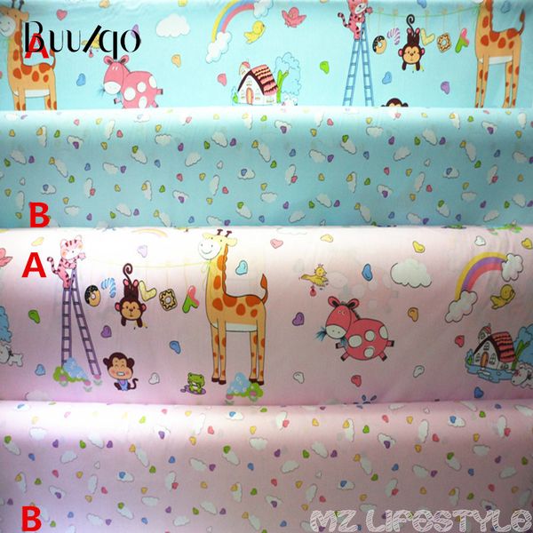 

160cm width cartoon 100% cotton twill cloth baby cotton fabric by meter diy quilting sewing baby&children sheets dress material, Black;white