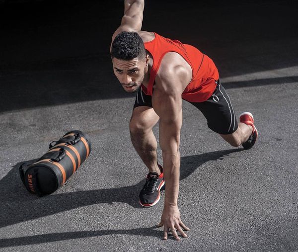 

light color summer new men casual cotton shorts male gyms fitness knee length short elastic waist sweatpants jogger workout sportswear, White;black