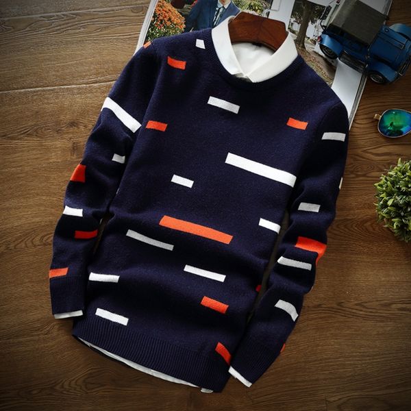 

bktrend 2017 new fashion cashmere sweater men mens autumn winter warm christmas sweaters wool pullover men knitwear, White;black
