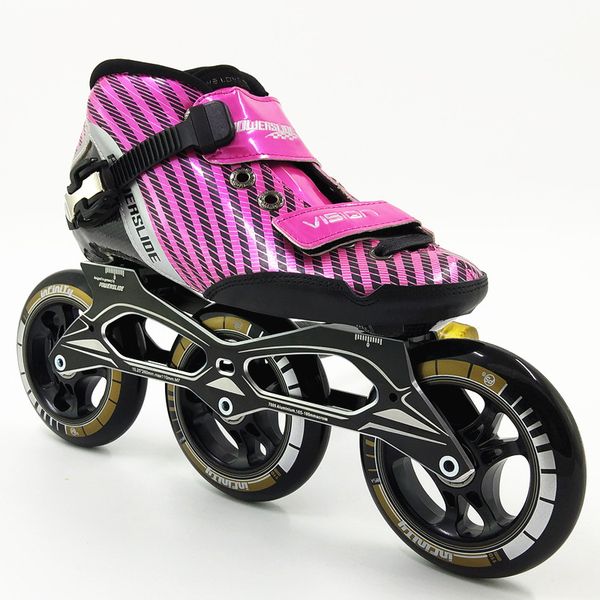 

3*110mm professional carbon fiber patines inline speed skates