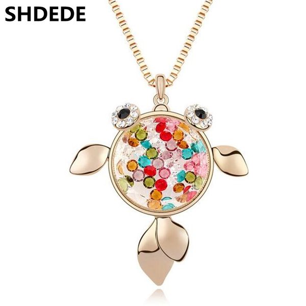 

long sweater chain necklace austrian crystal necklace pendants small goldfish fashion charm jewelry 11518, Silver