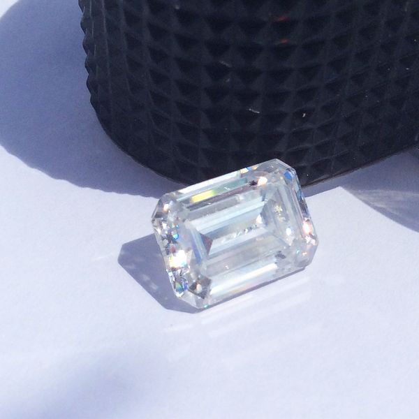 

test postive 9.3ct 14*12mm def emeralde excellent cut moissanites loose stone for lady's engagement rings jewelry making, Black