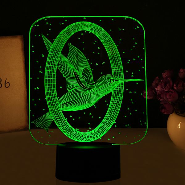 2018 Beautiful 3d Led Illusion Lamp With Birds Shape As Beautiful 3d Led Illusion Lamp With 7 Colors Birds Shape As Decorative Lights