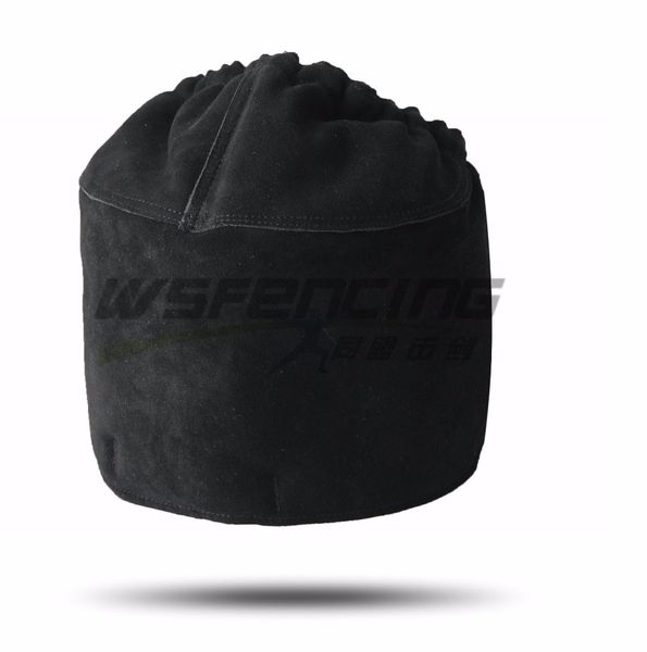 

wsfencing sabre mask leather cover, White;black