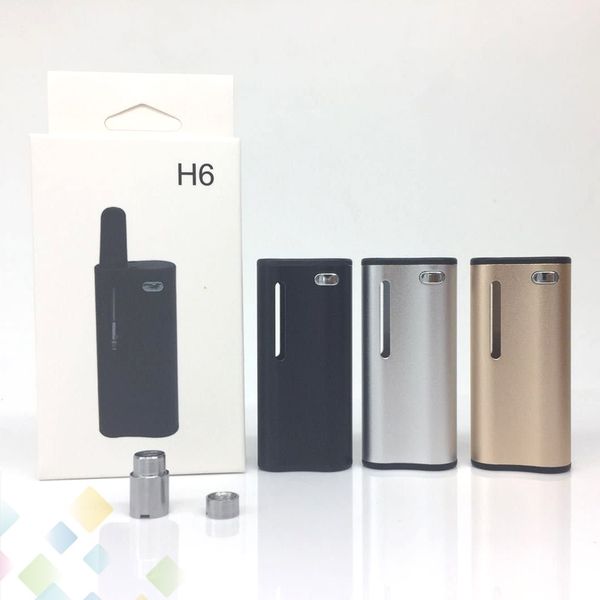 

Original Hibron H6 Battery 350mAh Preheat Variable Adjustable Voltage VV Mod Silver Black Gold 3 Colors UBS Charging DHL Free