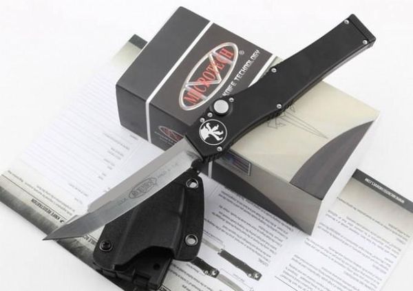 

Специальное предложение MICROTECH Черный Классический Hal VI 5 Tanto лезвия ножа (4.6" сатин) 150-4 одно действие авто Tactical нож выживания ножи трансмиссионные