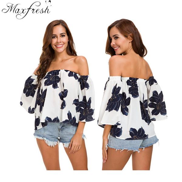 

maxfresh regular & club appliques slash neck lantern sleeve united states, White