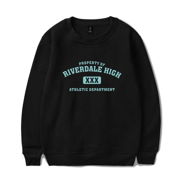 

riverdale capless sweatshirt hoodie american tv men and women south side riverdale pullover 4xl hooded, Black
