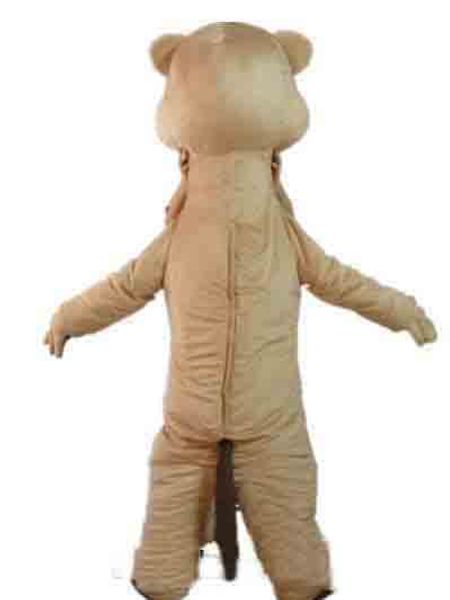 2018 Vendita diretta in fabbrica la testa di un costume da mascotte scoiattolo marrone da indossare per adulti