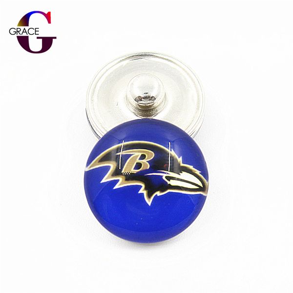 

20 шт./лот футбольная команда спортивные амулеты 18 мм сменный имбирь стекло оснастки кнопки подходят защелки braceletsbangles diy ювелирных, Golden;silver