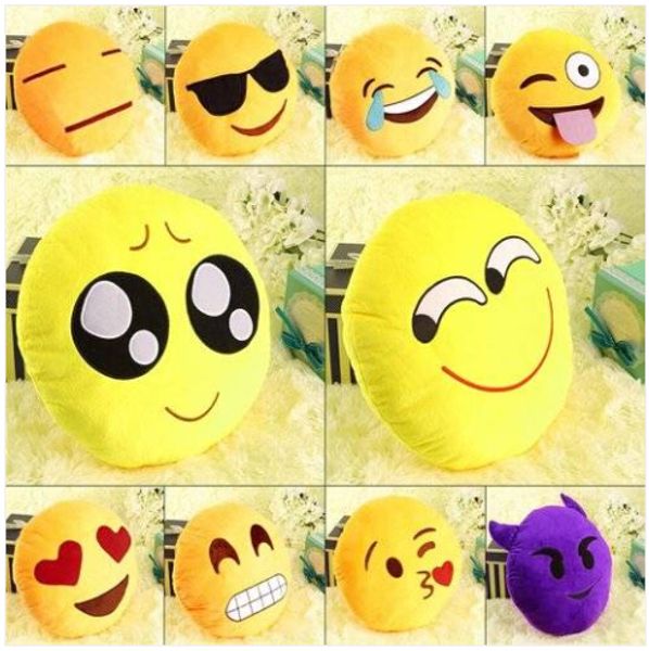 

sales wholesales soft emoji cushion cute emoticon pillow comfortable stuffed plush toy doll