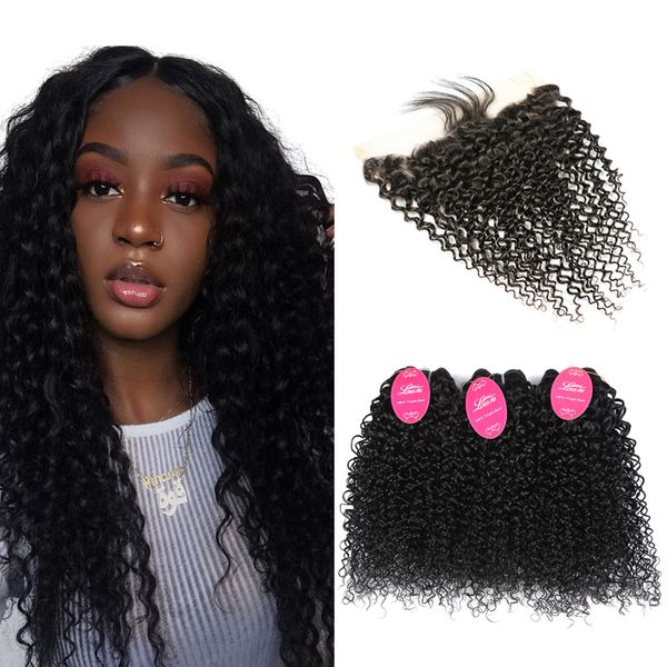 Grade 8a Malaysian Kinky Curly Human Hair Extensions Unprocessed