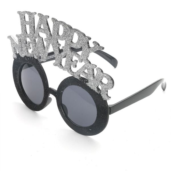 

happy new year glasses p booth props celebration funny glasses party favor accessories festival supplies decoration, White;black