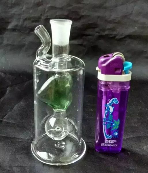 Neue Pfirsichform Wasserflasche Großhandel Glasbongs Rohre Wasserpfeifen Glaspfeife Rauchzubehör Zufällige Lieferung von Farben