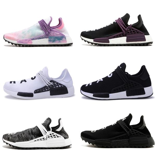 

Черный желтый человеческой расы Фаррелл Уильямс кроссовки Мужчины Женщины спорт