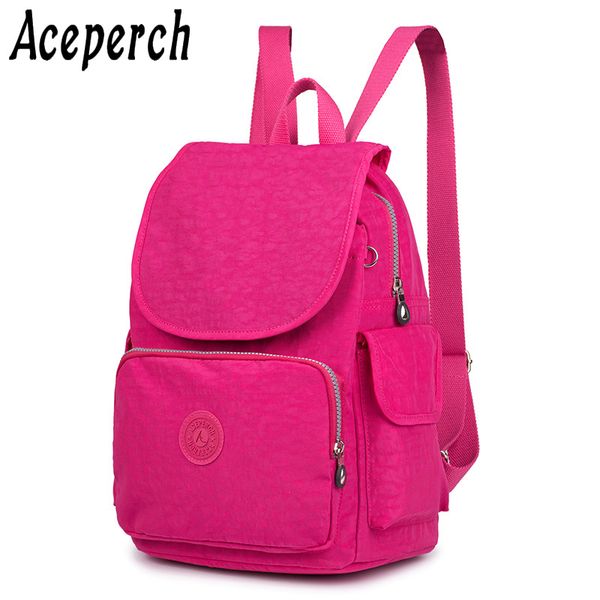 

aceperch casual backpack women preppy school bags for teenagers backpack female nylon travel bags girls escolar bagpack kiple