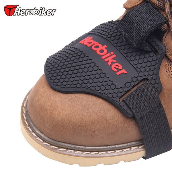 

herobiker motorcycle gear shift pad riding shoes scuff mark protector motorbike boots wear-resisting cover shifter guards