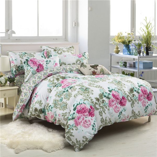 Sookie Floral Print Bedding Set Twin Full Queen King Size Duvet