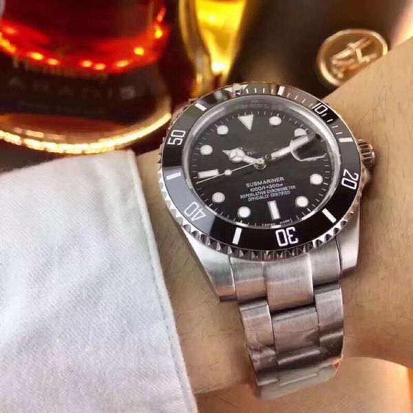 

luxury mens watch deep ceramic bezel sea-dweller sapphire cystal stanless steel with glide lock clasp automatic mechanical mens watches c27, Slivery;brown
