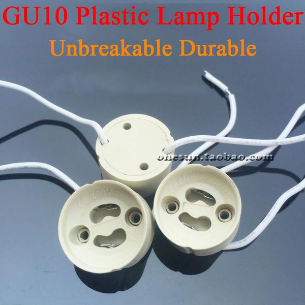 

GU10 Plastic Lamp Bulb Sockets for LED Lights Unbreakable Lamp Holders Sockets Durable Lamp Base Holder