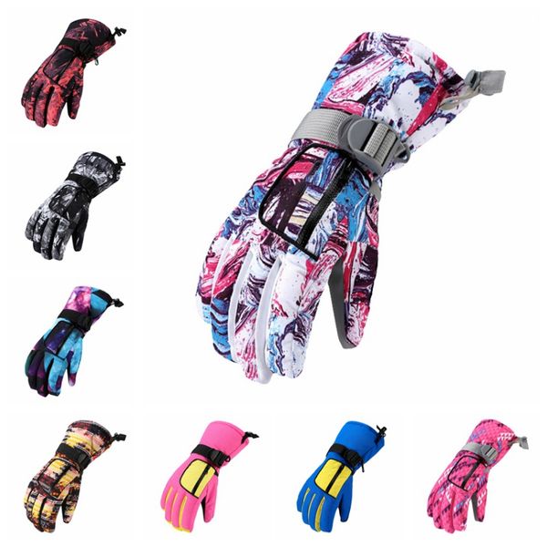 

sportswear snowboard men women children snow ski gloves waterproof snowmobile cycling gloves winter warmers ski