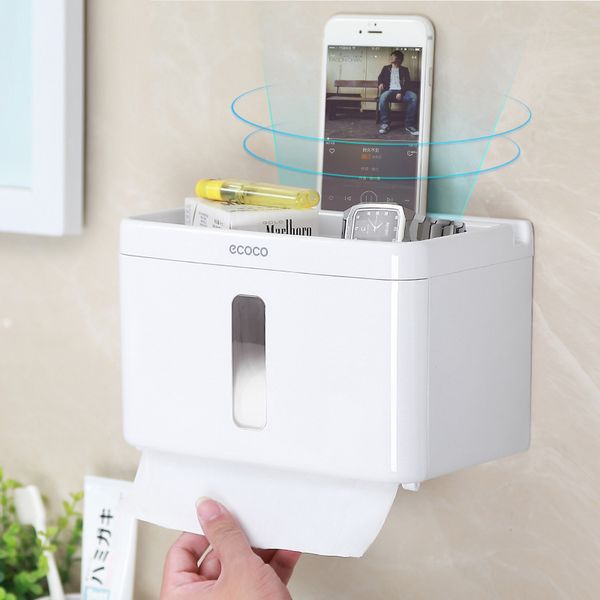 

waterproof tissue box toilet paper box, tissue storage rack nail toilet tissue roll box