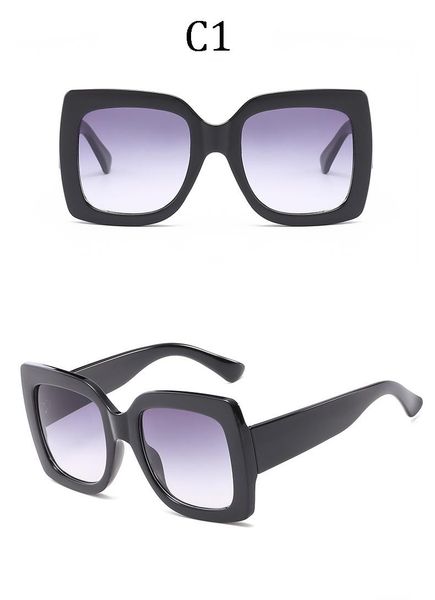 

luxury arrival women square luxury sunglasses 2019 oversize gg red green unique clear female sun glasses eyeglasses big, White;black