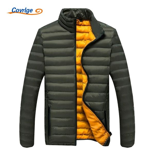 

covrlge mens winter parkas fashion light parka coat 2017 new solid men padded jacket winter mens overcoat puffer jackets mwm052, Black