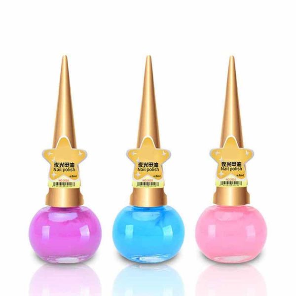 

jetting nail polish non-toxic finger manicure fluorescent neon luminous gel glow in dark party gift beauty decor new