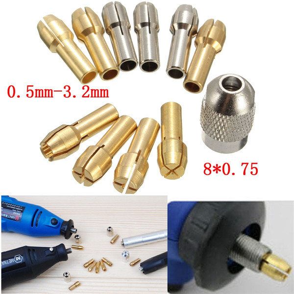Mandrin de foret pour les outils rotatifs de Dremel tige de 0.5-3.2mm 5mm