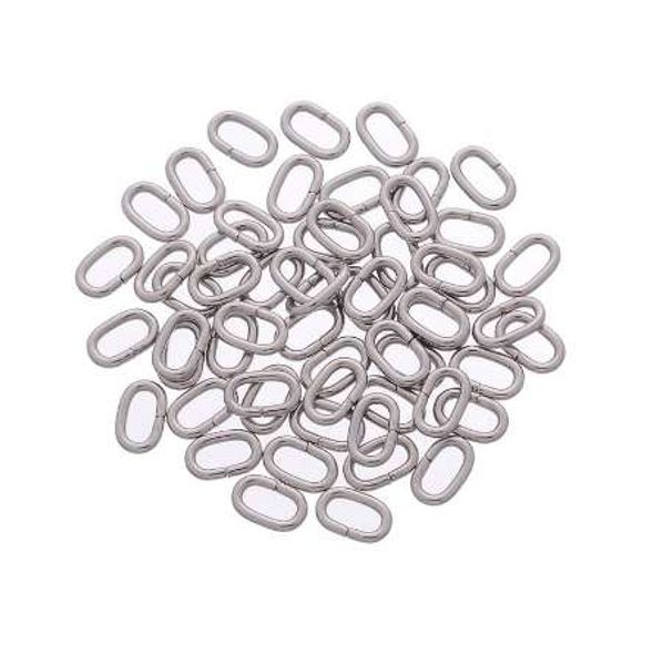 

jewelry accessories 100pcs stainless steel open oval jump ring fit diy 8mmx5mm, Silver