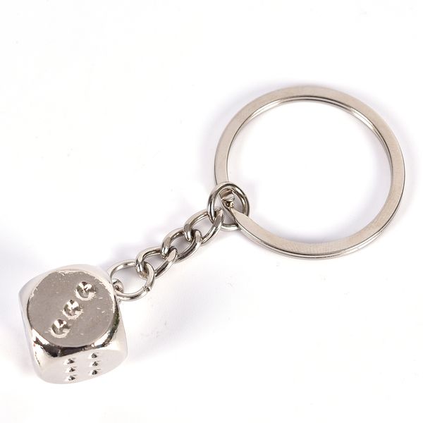 

Creative Poker Soccer Model Key Chain Metal Alloy Personality Dice Car Key Ring