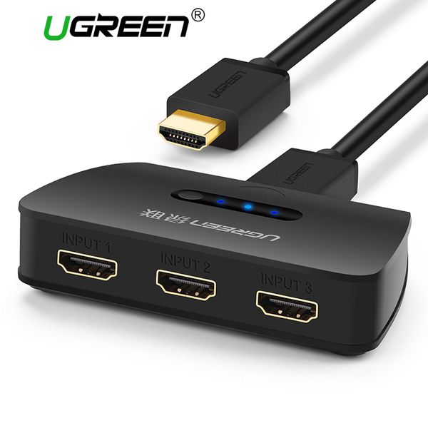 Ugreen 3 Port HDMI Switch Switcher HDMI Sp